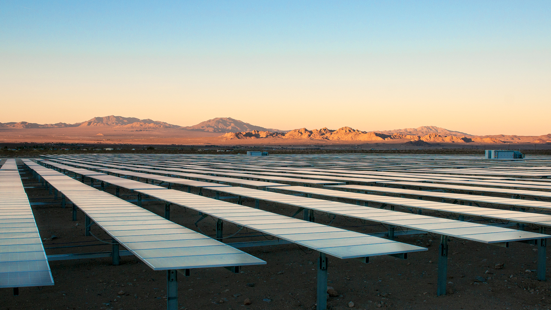Utility-scale solar project imagery